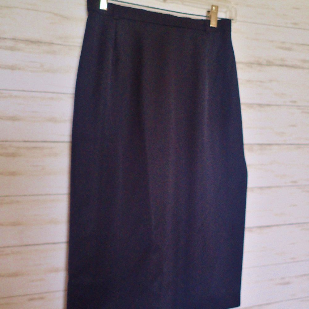 Escada Black Slit Side Skirt  US Size 8